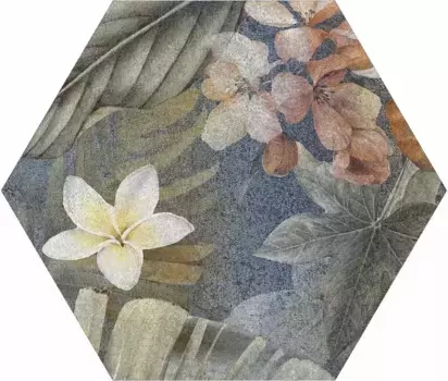 Напольная плитка «ITT Ceramic» Hibiscus Hexa Matt. 26,7x23,2 00000016252 blue