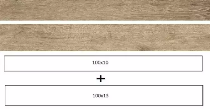 Напольная плитка «Ragno» Woodreal Matt. 100x13 2 формата 100x10+100x13 R5S9 beige