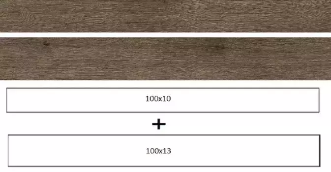 Напольная плитка «Ragno» Woodreal Matt. 100x13 2 формата 100x10+100x13 R5SC marrone