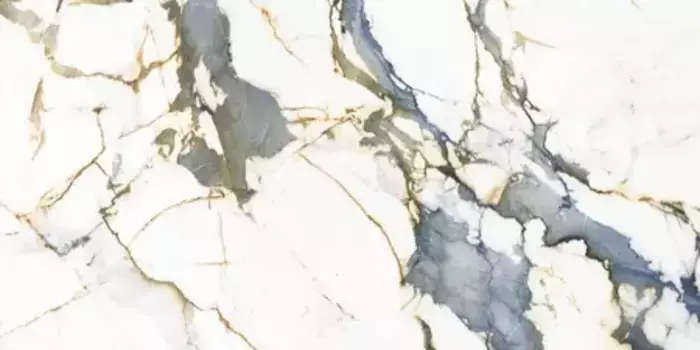 Напольная плитка «Realistik» Andes Blanco 120x60 Carving 59722 gold blue