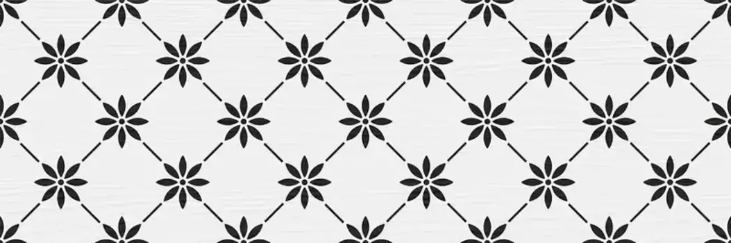 Напольный декор «LB-CERAMICS» Локивуд Паттерн Matt. 60x20 7264-0005 чёрно-белый