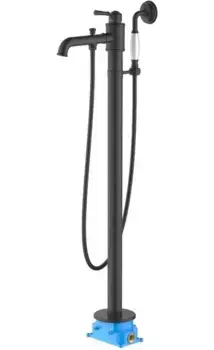 Напольный смеситель для ванны «Акватек» Классик AQ1545MB черный матовый