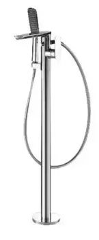 Напольный смеситель для ванны «Bravat» Gina F665104C-B3 хром с коннектором