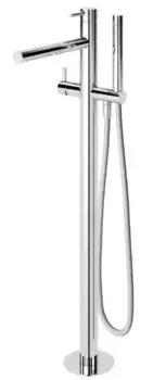 Напольный смеситель для ванны «Cezares» LEAF-VDP-L-01 хром