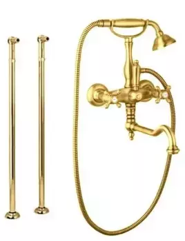 Напольный смеситель для ванны «Cezares» NOSTALGIA-VDP2-03/24-M золото