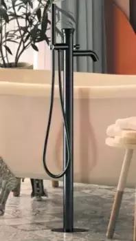 Напольный смеситель для ванны «Remer» Element ET08NO чёрный матовый