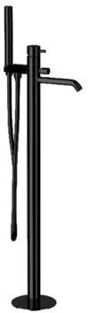 Напольный смеситель для ванны «Remer» X-Style X08CFP брашированный чёрный