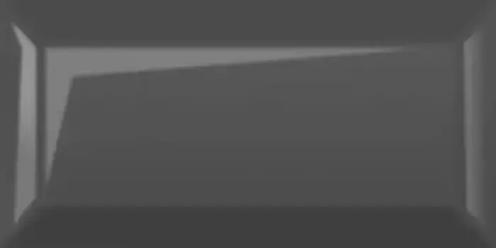 Настенная плитка «Golden Tile» Metrotiles 20x10 грань СК000035027 тёмно-серый