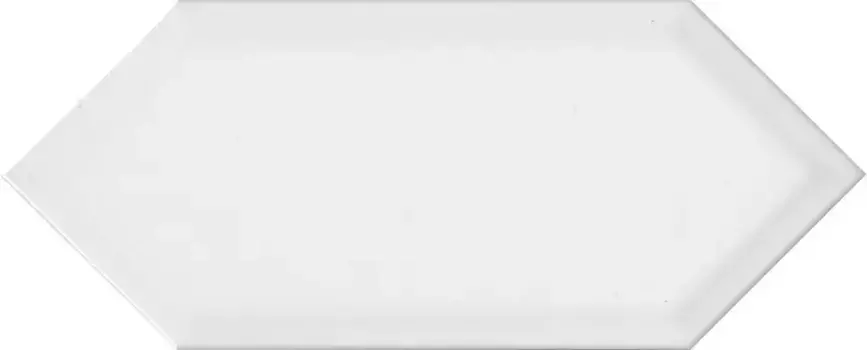 Настенная плитка «Kerama Marazzi» Алмаш 34x14 грань 35018 белый