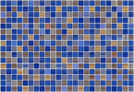 Настенная плитка «Керамин» Гламур 2Т Glossy 40x27,5 СК000009468 голубой