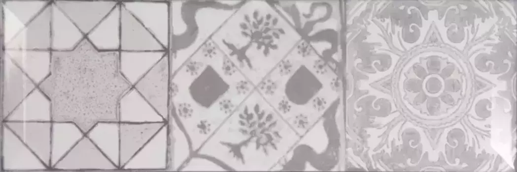 Настенная плитка «Monopole» Antique Gris Brillo Bisel 30x10