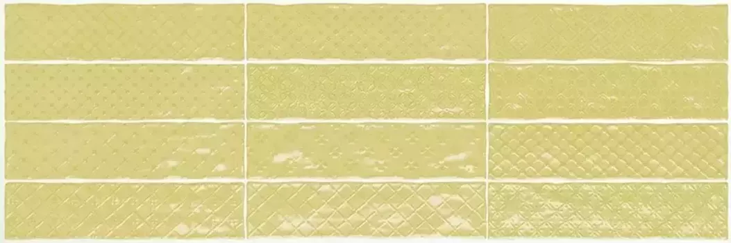 Настенный декор «El Barco» Music Glossy 30x7,5 lemon