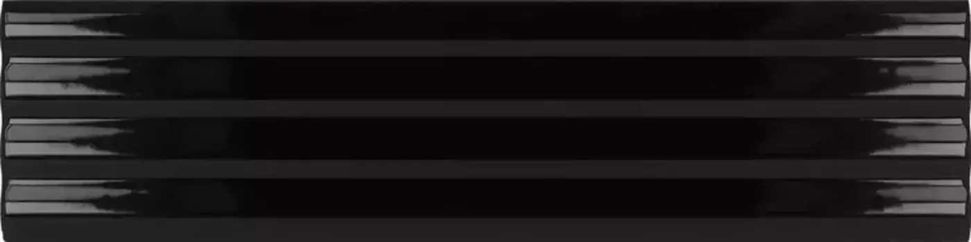 Настенный декор «Equipe Ceramicas» Costa Nova Onda Glossy 20x5 28483 black