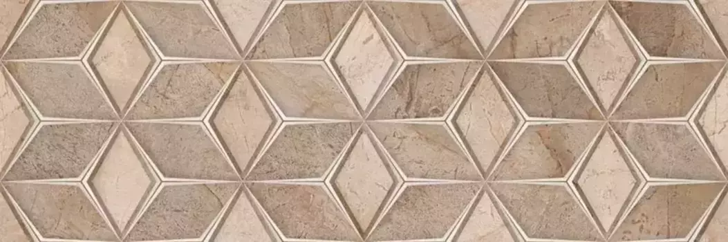 Настенный декор «Primavera» Empressa 04 Matt. 90x30 carving DC06-04 brown