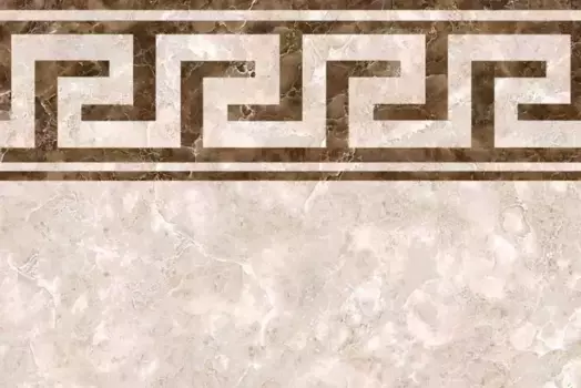 Настенный декор «Тянь-Шань Керамик» Пандора Glossy 45x30 узор TP3045099HS бежевый