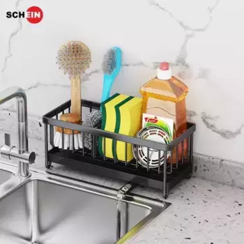Органайзер «Schein» HD0001-BL на кухонную мойку чёрный