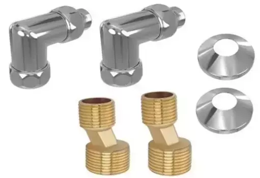 Отражатель, Угловое соединение, Эксцентрик «Акватек» AQ 3020CH 3/4х1/2 6 шт. хром