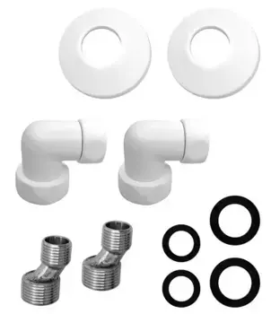 Отражатель, Угловое соединение, Эксцентрик «Indigo» 740SCH10058/509SCH04WHM 2 шт. белый