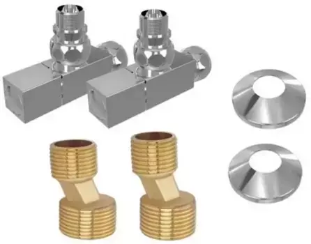 Отражатель, Вентиль запорный угловой, Эксцентрик «Акватек» AQ 2020CH 3/4х1/2 6 шт. хром
