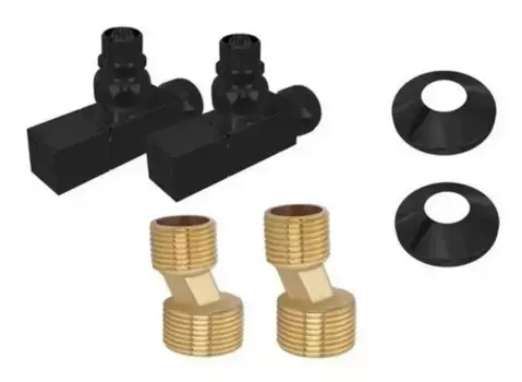 Отражатель, Вентиль запорный угловой, Эксцентрик «Акватек» AQ 2020BL 3/4х1/2 6 шт. чёрный муар