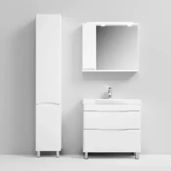 Пенал «Am.Pm» Like 35 белый левый