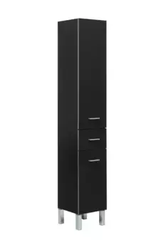 Пенал «Aquanet» Верона 35 чёрный матовый правый