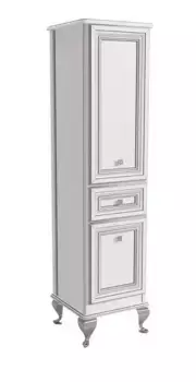 Пенал «Caprigo» Фреско 40 bianco alluminio правый