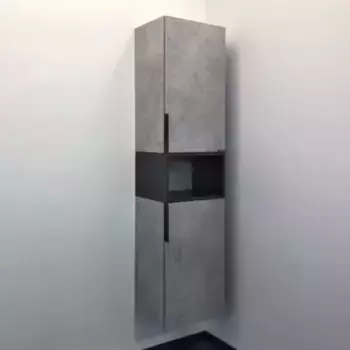 Пенал «Comforty» Франкфурт 40 подвесной бетон светлый правый