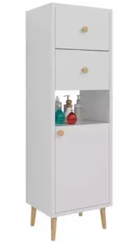 Пенал «Dreja» Luno 35 белый глянцевый правый