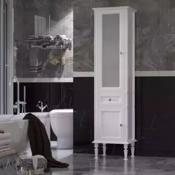 Пенал из массива «Opadiris» Кантара 46 белый левый