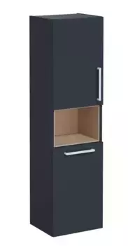 Пенал «Vitra» Root 40 подвесной с корзиной матовый тёмно-синий левый