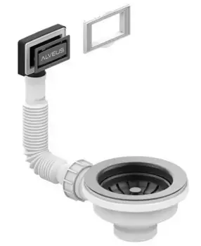 Перелив для мойки «Alveus» 114-3 1/2 ANTHRACITE гибкий перелив 1144843 чёрный