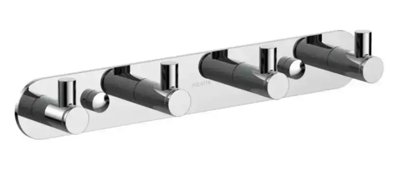 Планка с крючками «Акватек» Европа AQ4123CR на стену хром