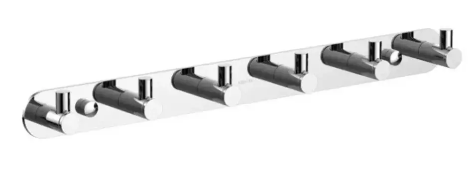 Планка с крючками «Акватек» Европа AQ4124CR на стену хром