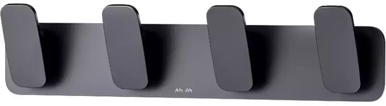 Планка с крючками «AM.PM Plus» Inspire V2.0 Plus A50A359B22 на стену чёрный матовый