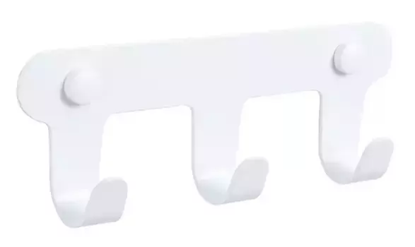Планка с крючками «Fixsen» Practica FX-805W-3 на стену белая
