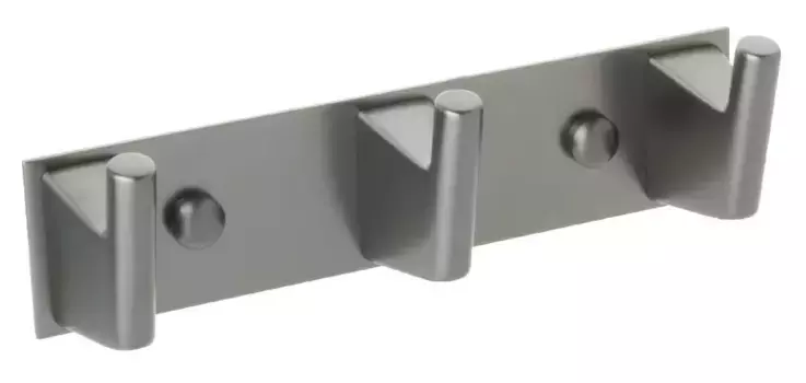 Планка с крючками «Fixsen» Trend Graphite FX-98005-3 на стену графит-сатин