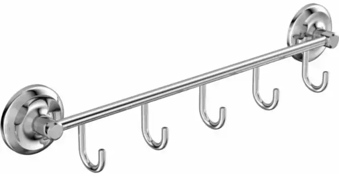 Планка с крючками «Fora» Drop FOR-DP005 на стену хром