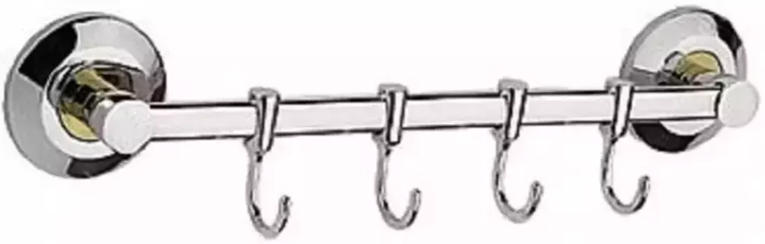 Планка с крючками «Rainbowl» 204 на стену хром