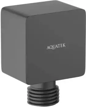 Подключение для душевого шланга «Акватек» AQ2459MB чёрное матовое