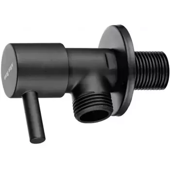 Подключение для душевого шланга «Allen Brau» Priority 5.31026-31 с запорным вентилем чёрное матовое