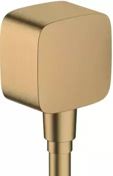 Подключение для душевого шланга «Hansgrohe» FixFit 26457140 с обратным клапаном шлифованная бронза