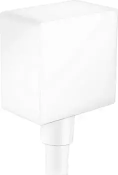 Подключение для душевого шланга «Hansgrohe» FixFit Square 26455700 с обратным клапаном белое матовое