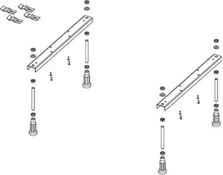 Подставка с ножками под ванну «Riho» Univerzal Pootset 1U серая