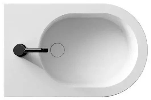 Подвесное биде «Alice» Hide Round белое матовое