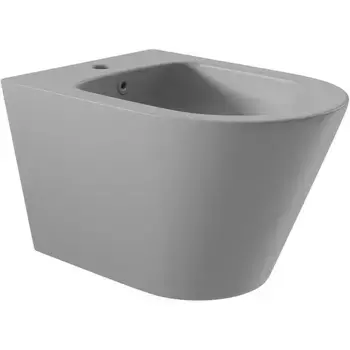 Подвесное биде «Aqueduto» Cone CON0330 серое матовое