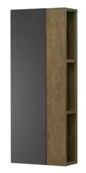 Подвесной шкаф «Aquaton» Терра 35 для зеркала подвесной антрацит/дуб Кантри универсальный