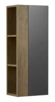 Подвесной шкаф «Aquaton» Терра 35 подвесной антрацит/дуб Кантри универсальный