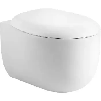 Подвесной унитаз безободковый «Акватек» Альтаир AQ1980-00 белый с сиденьем дюропласт с микролифтом белое