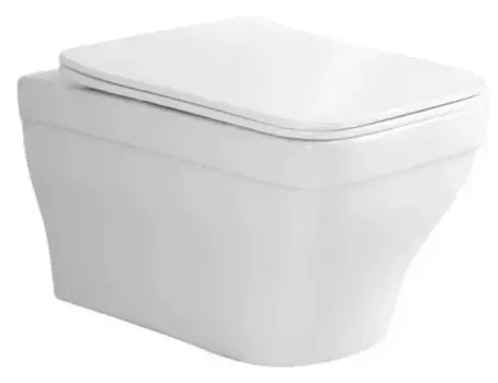 Подвесной унитаз безободковый «Акватек» Амадео AQ1180-00 белый с сиденьем дюропласт с микролифтом белое